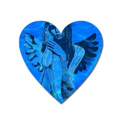 Underwater Angel Heart Magnet by Valentinaart