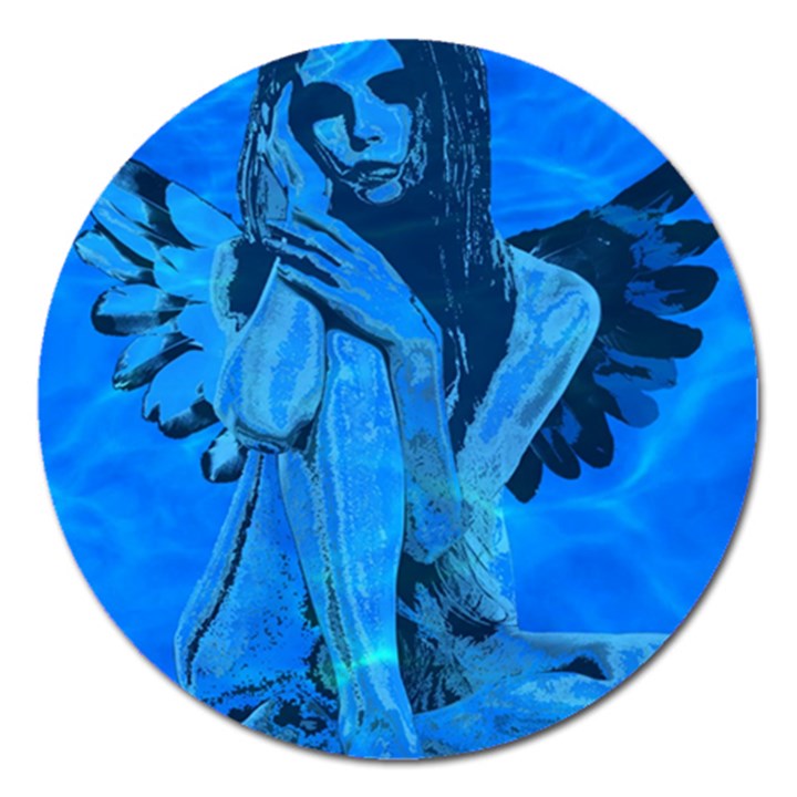 Underwater angel Magnet 5  (Round)