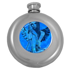 Underwater Angel Round Hip Flask (5 Oz) by Valentinaart