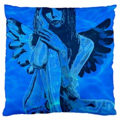 Underwater Angel Large Cushion Case (two Sides) by Valentinaart