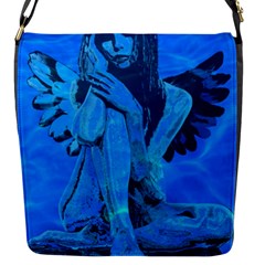 Underwater Angel Flap Messenger Bag (s) by Valentinaart