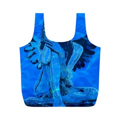 Underwater Angel Full Print Recycle Bags (m)  by Valentinaart