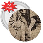 Vintage angel 3  Buttons (100 pack)  Front