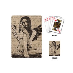 Vintage Angel Playing Cards (mini)  by Valentinaart