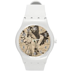 Vintage Angel Round Plastic Sport Watch (m) by Valentinaart