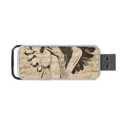 Vintage Angel Portable Usb Flash (one Side) by Valentinaart