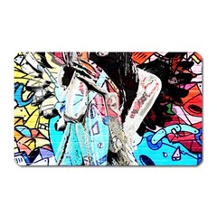 Graffiti Angel Magnet (rectangular) by Valentinaart