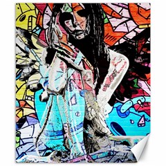 Graffiti Angel Canvas 8  X 10  by Valentinaart