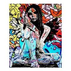 Graffiti Angel Shower Curtain 60  X 72  (medium)  by Valentinaart