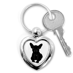 Bulldog Key Chains (heart)  by Valentinaart