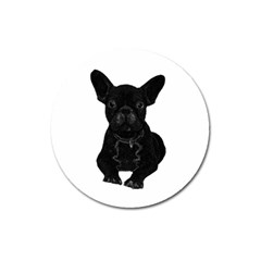 Bulldog Magnet 3  (round) by Valentinaart