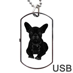 Bulldog Dog Tag Usb Flash (two Sides)