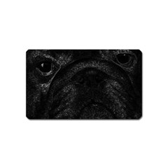 Black Bulldog Magnet (name Card) by Valentinaart