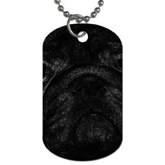 Black Bulldog Dog Tag (two Sides) by Valentinaart