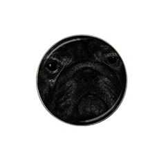 Black Bulldog Hat Clip Ball Marker by Valentinaart