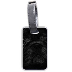 Black Bulldog Luggage Tags (one Side)  by Valentinaart