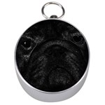 Black bulldog Silver Compasses Front