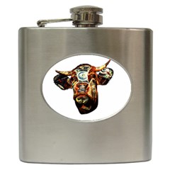 Artistic Cow Hip Flask (6 Oz)