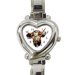 Artistic Cow Heart Italian Charm Watch by Valentinaart