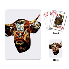 Artistic Cow Playing Card by Valentinaart