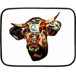 Artistic Cow Double Sided Fleece Blanket (Mini)  35 x27  Blanket Front