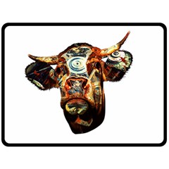 Artistic Cow Fleece Blanket (large) 