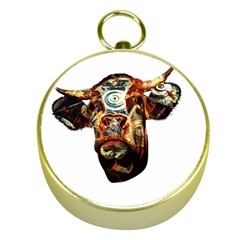 Artistic Cow Gold Compasses by Valentinaart