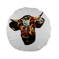 Artistic Cow Standard 15  Premium Flano Round Cushions