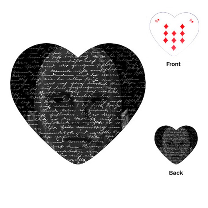 Silent Playing Cards (Heart) 