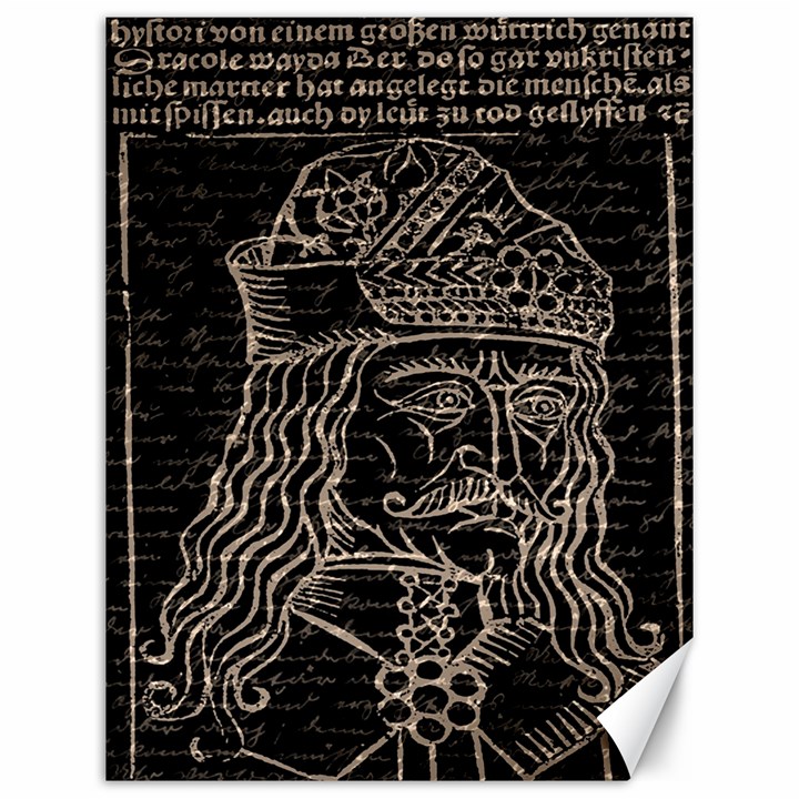 Count Vlad Dracula Canvas 12  x 16  