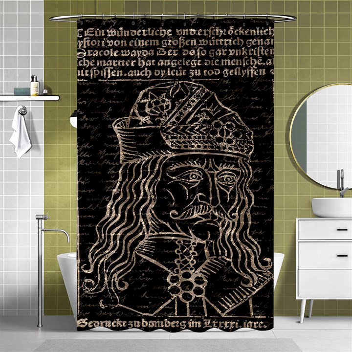 Count Vlad Dracula Shower Curtain 48  x 72  (Small) 