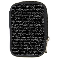 Handwriting  Compact Camera Cases by Valentinaart