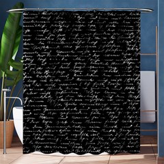 Handwriting  Shower Curtain 60  X 72  (medium)  by Valentinaart