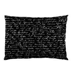 Handwriting  Pillow Case (two Sides) by Valentinaart