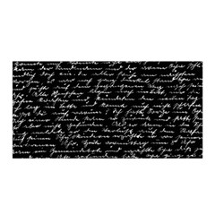 Handwriting  Satin Wrap