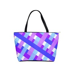 Geometric Plaid Gingham Diagonal Shoulder Handbags by Simbadda