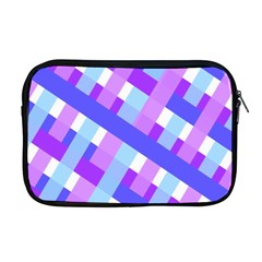 Geometric Plaid Gingham Diagonal Apple Macbook Pro 17  Zipper Case