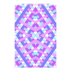 Geometric Gingham Merged Retro Pattern Shower Curtain 48  X 72  (small)  by Simbadda