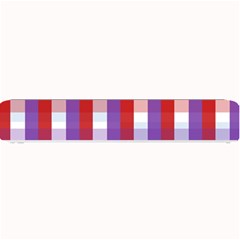 Gingham Pattern Checkered Violet Small Bar Mats by Simbadda