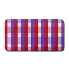 Gingham Pattern Checkered Violet Medium Bar Mats by Simbadda