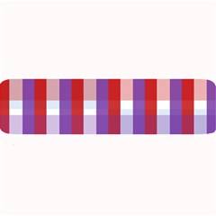 Gingham Pattern Checkered Violet Large Bar Mats by Simbadda