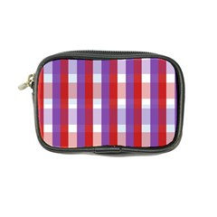 Gingham Pattern Checkered Violet Coin Purse by Simbadda