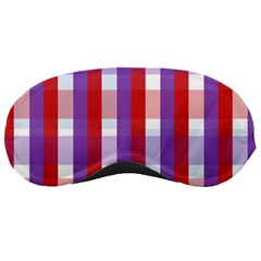 Gingham Pattern Checkered Violet Sleeping Masks by Simbadda