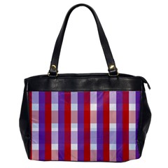 Gingham Pattern Checkered Violet Office Handbags