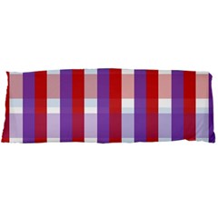 Gingham Pattern Checkered Violet Body Pillow Case Dakimakura (two Sides)