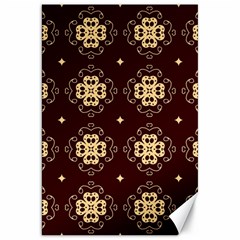 Seamless Ornament Symmetry Lines Canvas 20  X 30  