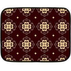 Seamless Ornament Symmetry Lines Fleece Blanket (mini)