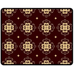 Seamless Ornament Symmetry Lines Fleece Blanket (medium) 