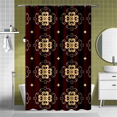 Seamless Ornament Symmetry Lines Shower Curtain 48  X 72  (small) 