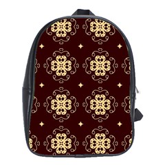 Seamless Ornament Symmetry Lines School Bags (xl) 